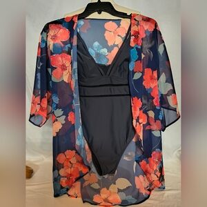 Floral Bathing Suit Cover All